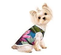 Spirit of The Lotus - Camiseta elástica para perros con estampado de loto, camiseta sin mangas para perros y gatos