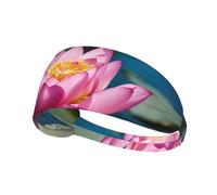 Spirit of the Lotus - Diadema elástica con estampado de loto para mujeres y hombres, para correr, ejercicio, uso al aire libre