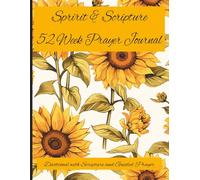 Spirit & Scripture - 52 Week Prayer Journal: Devotional Bible Verse Notebook, Faith Inspirational Gift, 8 1/2" x 11"