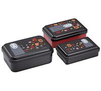 Spirited Away - Juego de 3 recipientes de almacenamiento de alimentos con tapas, diseño japonés auténtico, duradero, apto para lavavajillas, linternas