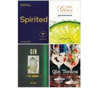 Spirited Cocktails from Around the World, 101 Gins To Try Before You Die, Gin The Manual & Gin Tonica 4 Books Collection Set