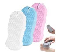Spirittion Magic Exfoliating Bath Sponge, 3D Super Soft Exfoliating Bath Sponge, Highly Absorbent Design, Gentle & Effective Exfoliation, for Body, Face (Set E,3 Pcs)