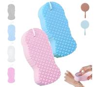 Spirittion Magic Super Soft Exfoliating BathSponge, Lilyrhyme Magic Exfoliating Bath Sponge, Reusable 3D Super Soft Body Scrubber, Remover Dead Skin for People of All Ages (A)