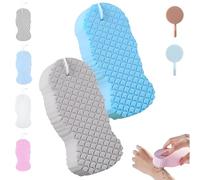 Spirittion Magic Super Soft Exfoliating BathSponge, Lilyrhyme Magic Exfoliating Bath Sponge, Reusable 3D Super Soft Body Scrubber, Remover Dead Skin for People of All Ages (D)