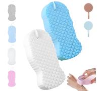Spirittion Magic Super Soft Exfoliating BathSponge, Lilyrhyme Magic Exfoliating Bath Sponge, Reusable 3D Super Soft Body Scrubber, Remover Dead Skin for People of All Ages (B)