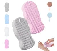 Spirittion Magic Super Soft Exfoliating BathSponge, Lilyrhyme Magic Exfoliating Bath Sponge, Reusable 3D Super Soft Body Scrubber, Remover Dead Skin for People of All Ages (F)