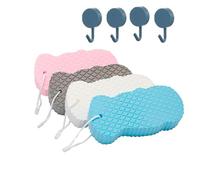 Spirittion/Naivetu Magic Exfoliating Bath Sponge, Berosely Radiant Skin Sponge, Magic 3D Super Soft Exfoliating Bath Sponges, Highly Absorbent Design, Great for Adults and Children (4pc)