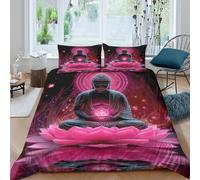Spiritual Glowing Art Funda Edredon Juego de Ropa de Cama de 3 Piezas Impresión 3D Cierre de Spiritual Glowing Arte Funda de Edredón Funda de Almohada a Juego for Adolescentes Double（200x200cm）