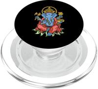 Spiritual Hindu God Ganesha Meditation Yoga PopSockets PopGrip para MagSafe