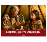 Spiritual Native American (Desk Calendar 2026 DIN A5 landscape), CALVENDO 12 Month DeskCalendar: Images that caress the soul - full of quiet strength, deep wisdom and spiritual connection.