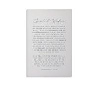 Spiritual Warfare - 6 pinturas de pared de la Biblia de la Armadura de Dios, póster para sala de estar, dormitorio, baño, oficina, decoración del hogar, 40 x 60 cm