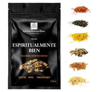 SpirituellementBien Incienso Natural en Grano 100% Puro - Salvia Blanca + Palo Santo + Pontifical - 100gr - Gran Purificación - Limpieza - Protección para Quemador de Fragancia o Incensario 100 gr Pur