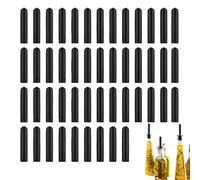 Spirituosenspur Ausgaberdecke - 48er Set Silikon Abdeckungen, Weinglas Gießstopper, geruchlos robust | Flaschenverschluss Alkohol Spender Zubehör Tropfschutz Wein Öl Küche Bar Gastro Alltag Party Gesc