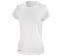 Spiro- Camiseta de Deporte de Manga Corta y Secado rápido para Chica/Mujer (Pequeña (S)) (Blanco)