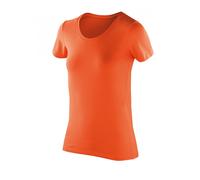 Spiro - Camiseta de manga corta elástica de tacto suave modelo Softex para muje
