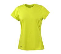 Spiro Camiseta súper Suave de Manga Corta para Mujeres de Secado rápido, Mujer, Camiseta, Quick Dry Super Soft Short Sleeve, Verde Lima, XS