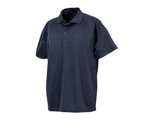 Spiro - Polo Deportivo Aircool de Rendimiento Impact Adulto Unisex (L) (Azul Marino)