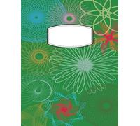 Spirograph 5x5 Grid Graph Paper Composition Notebook | 100 gridded pages, 8.5 x 11 | Boys, Girls, Kids, Tweens, Teens, Adults | Use for school, home, ... science, art, design, engineering, drafting