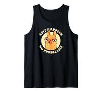 Spit Happens No Probllama Funny Llama Humor Graphic Design Camiseta sin Mangas