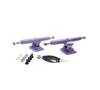 SPITBOARDS 34 mm Fingerboard Pro Trucks by Real Lock-Nuts, Rubber O-Ring Urethane Bushings, Optimized Hanger, Width 34 mm, para tuning y montaje de monopatín (morado)