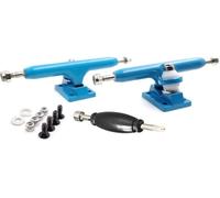 SPITBOARDS 34 mm Fingerboard Pro Trucks by Real Lock-Nuts, Rubber O-Ring Urethane Bushings, Optimized Hanger, Width 34 mm, para tuning y montaje de monopatín (azul)