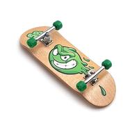 SPITBOARDS 34 mm x 96 mm Pro Fingerboard Set-Up (Complete) | Real Wood Deck | Pro Trucks with Lock-Nuts and Pro Bushings | Polyurethane Pro Wheels with Bearings | Slimeball (Wood Version)
