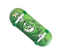 SPITBOARDS 34 mm x 96 mm Pro Fingerboard Set-Up (Complete) | Real Wood Deck | Pro Trucks with Lock Nuts | Polyurethane Pro Wheels with Bearings | Slimeball (Green Version)