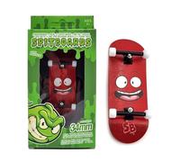 SPITBOARDS® Configuración diapasón profesional 34x96 mm | Cubierta madera real | Camiones pro con tuercas bloqueo y bujes | Ruedas pro poliuretano