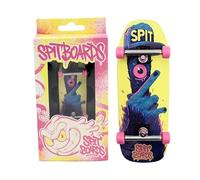 SPITBOARDS® Diapasón Oldschool Cruiser Pro de 34 mm, configuración completa, madera de 5 capas premontada, camiones profesionales, ruedas de rodamiento de uretano suave 60D, gráficos de uso real,