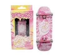 SPITBOARDS® Diapasón OLDSCHOOL Cruiser Pro de 34 mm, configuración completa, madera de 5 capas premontada, camiones profesionales, ruedas de rodamiento de uretano suave 60D, gráficos de uso real,