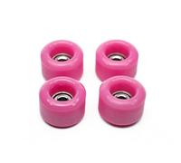 SPITBOARDS® Ruedas de uretano para diapasón 60D con rodamientos de bolas reales, calidad profesional CNC, color rosa