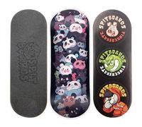SPITBOARDS Tabla para monopatín de 34 mm - Madera Real (5 Capas) Classic Popsicle Street Shape - Tamaño: 34 x 96 mm - Tabla gráfica única (Real Wear) - Optimized Concave - Kawaii Zoo
