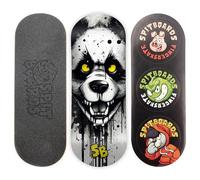 SPITBOARDS Tabla para monopatín de 34 mm - Madera Real (5 Capas) Classic Popsicle Street Shape - Tamaño: 34 x 96 mm - Tabla gráfica única (Real Wear) - Optimized Concave - Hungry Panda