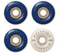 Spitfire Formula Four Classics 101 Classic Shape para Adultos, Unisex, la Forma #1 en patineta en Todo el Mundo, Probada para Velocidad y Control, Azul, 56 mm