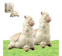 Spitting Llama Water Toy, Push Water Sprinkler for Kids, for Summer Backyard, Beach, Or Bathtub Waters Play, 45°Head Turning, Funny Spoof Push Waters Sprinkler Leak-Proof (2pcs)