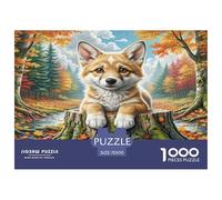 Spitz alemán Rompecabezas Regalo Creativo Decoración Familiar 1000 Piezas Animales lindoeses Rompecabezas De Decoración Juguetes Desafiantes para Adultos 70x50cm/1000pcs