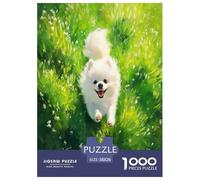 Spitz japonés Puzzles Imposible,desafío for Adults Juego EduGatoivo 1000 Piezas Obra De Arte De Juego De para Adultos, Regalos A Partir De 14 Años 38x26cm/1000pcs