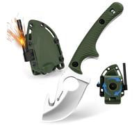 SPITZKANTE touch neck Knife pa - d, full Tang 5cr14mov Steel knife, Blade length 7.1 cm, with ABS Ball Chain