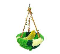 Spizummp Cama cálida para loros, hamaca de felpa para pájaros, accesorios para mascotas, para descansar, dormir, criar, esconderse, anidar, posarse, jugar, alimentar, mantener la decoración interior y
