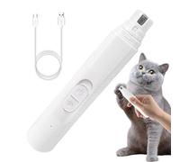 Spizummp Molinillo de uñas para perros | Molinillo de uñas eléctrico para mascotas, cortaúñas inalámbrico LED, amoladora de uñas silenciosa, afeitadora de gatos, suministros de aseo para gatos,