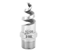 SPJT 316L Boquilla en Espiral Boquilla de Cono en Espiral de Acero Inoxidable, Boquilla de Rosca Macho Anti-obstrucción, Accesorios de Riego(G1/2 DN15)