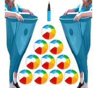 SPKVINOS Granny Pants Yard Game, 10 Balls and 1Pump, Backyard Parties and Field Day, Granny Pants Outdoor Game (Blue 2pcs)