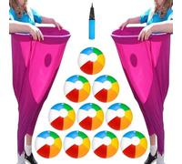 SPKVINOS Granny Pants Yard Game, 10 Balls and 1Pump, Backyard Parties and Field Day, Granny Pants Outdoor Game (Pink 2pcs)