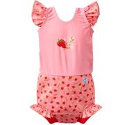 Splash About Happy Nappy bañador con Volantes, Strawberry Field, 3-6 Meses