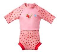 Splash About Happy Nappy Sunsuit Traje de Playa, Strawberry Field, 12-24 Meses Unisex bebé