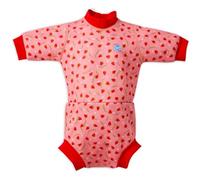 Splash About Happy Wetsuit and Toddler Swim Nappy, Strawberry Field, 3-6 Meses Unisex Baby