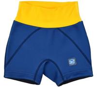 Splash About Shorts de baño de incontinencia para niños pequeños, Azul Marino & Amarillo, 3-4 años