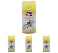 Splash Aerosol Ambientador Coopermatic, Recambio Automático| Fragancia Vainilla, Contenido, 250 ml (Paquete de 4)