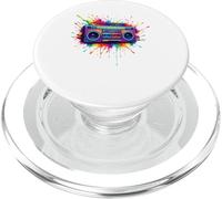 Splash Art Boombox 80s Music PopSockets PopGrip para MagSafe