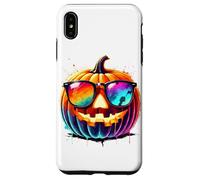 Splash Art Calabaza Halloween Calabaza Linterna Gafas De Sol Carcasa para iPhone XS MAX